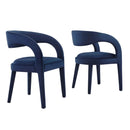 Pinnacle Performance Velvet Dining Chair Set of Two by Modway by HouseOfZazla