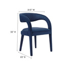 Pinnacle Performance Velvet Dining Chair Set of Two by Modway by HouseOfZazla