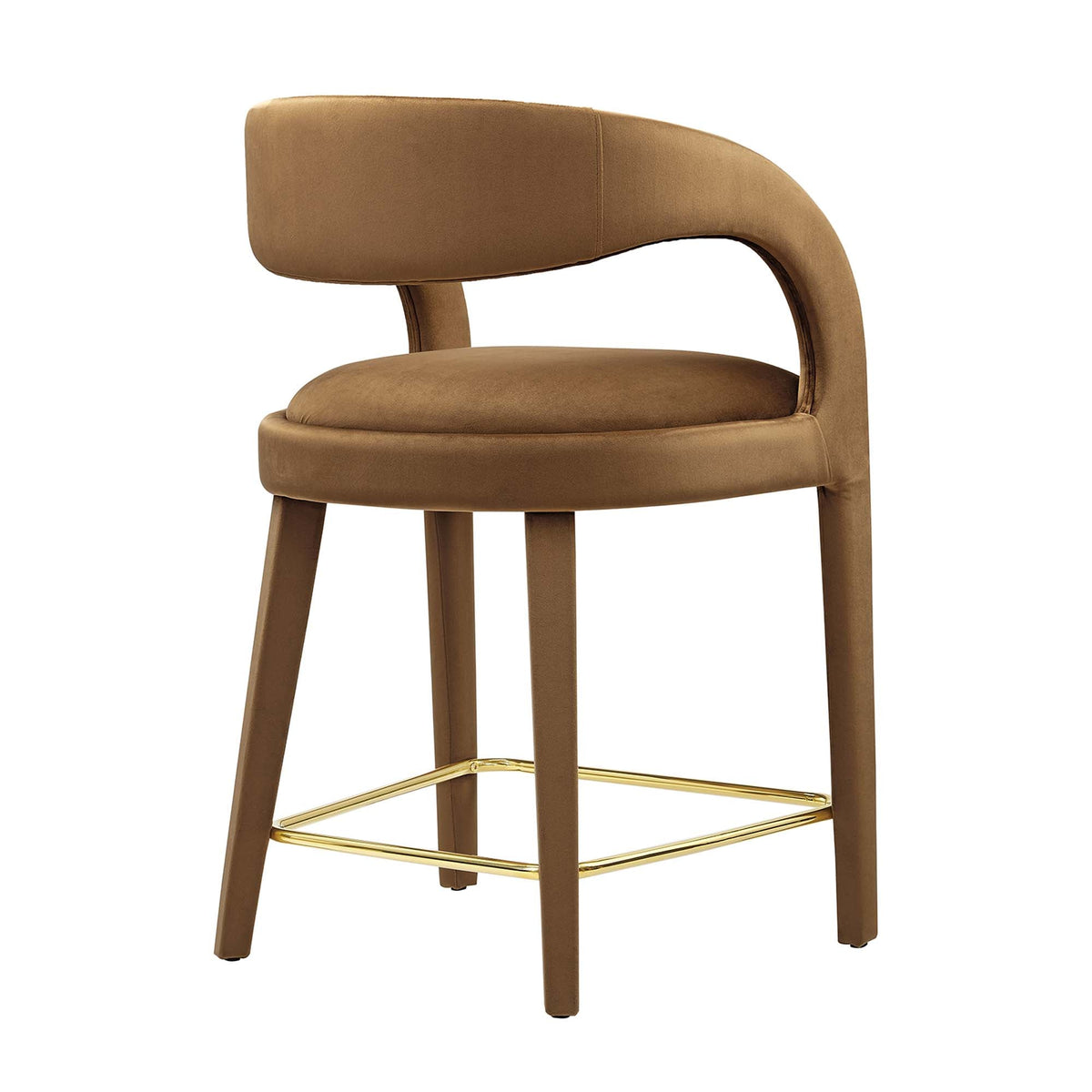 Pinnacle Performance Velvet Counter Stool Set of 2 by Modway, photo 5 of 7