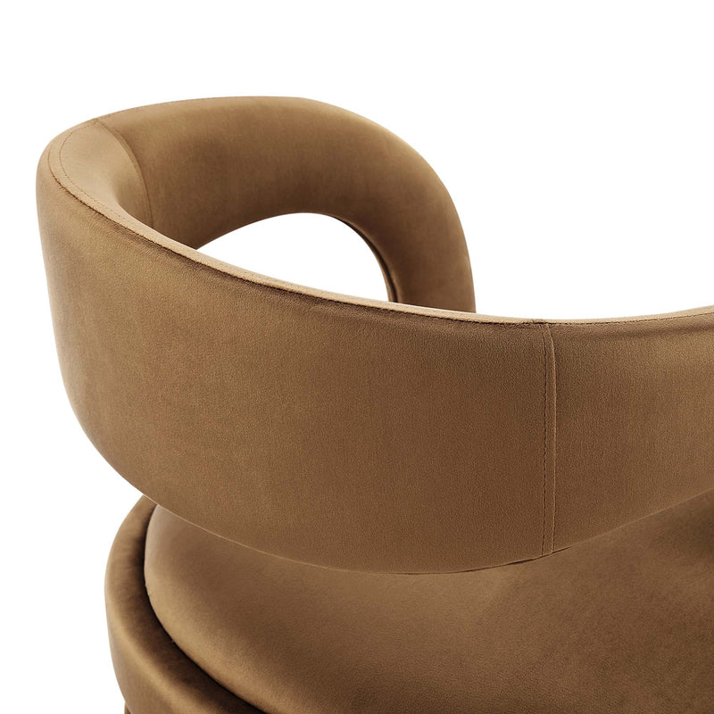 Pinnacle Performance Velvet Counter Stool Set of 2 by Modway, photo 7 of 7