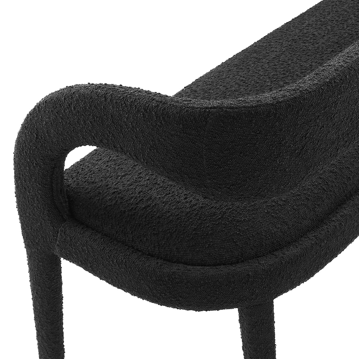 Pinnacle Boucle Fabric Accent Bench by Modway, photo 8 of 14