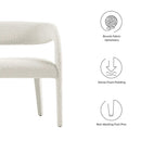 Pinnacle Boucle Fabric Accent Bench by Modway by HouseOfZazla