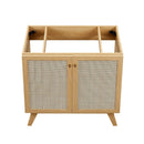 Soma 36" Bathroom Vanity Cabinet with Rattan Doors by HouseOfZazla