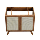 Soma 36" Bathroom Vanity Cabinet with Rattan Doors by HouseOfZazla