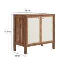Capri 33" Wood Grain Storage Cabinet by Modway by HouseOfZazla