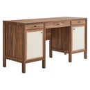 Capri 58" Wood Grain Office Desk by Modway by HouseOfZazla