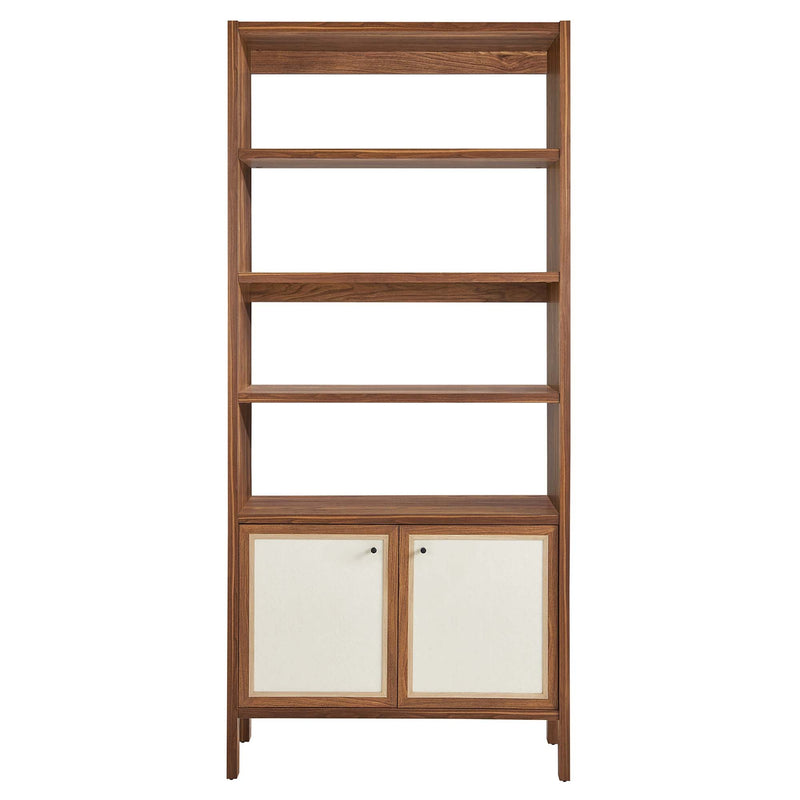 Capri 4-Shelf Wood Grain Bookcase by Modway, photo 5 of 7