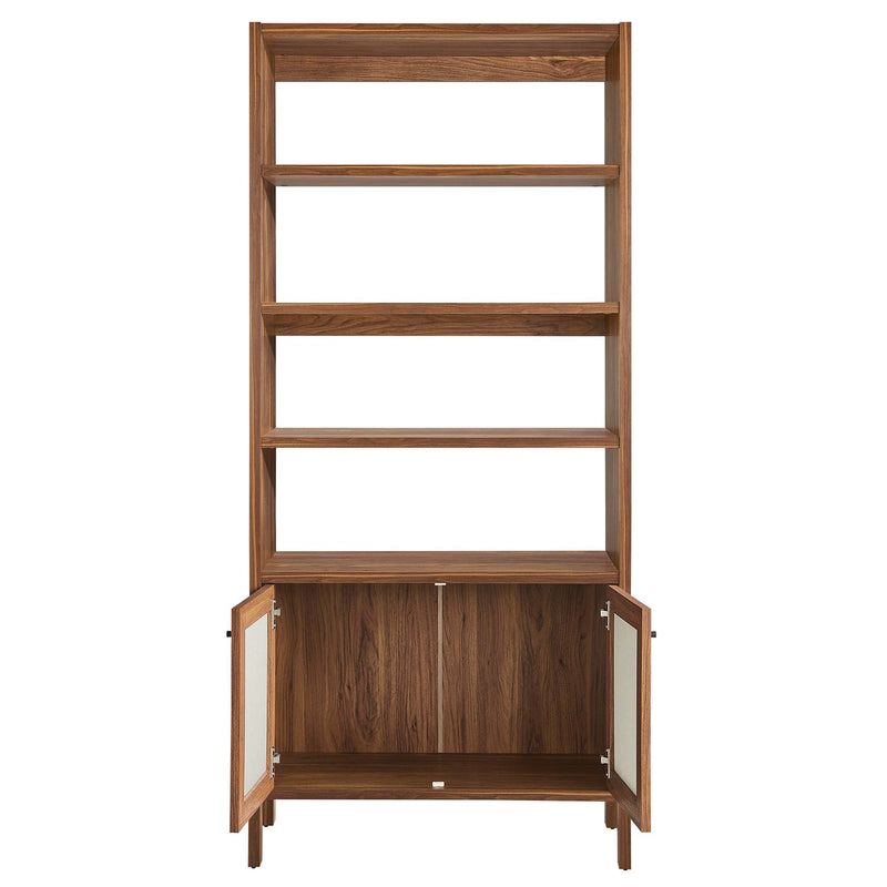 Capri 4-Shelf Wood Grain Bookcase by Modway, photo 6 of 7