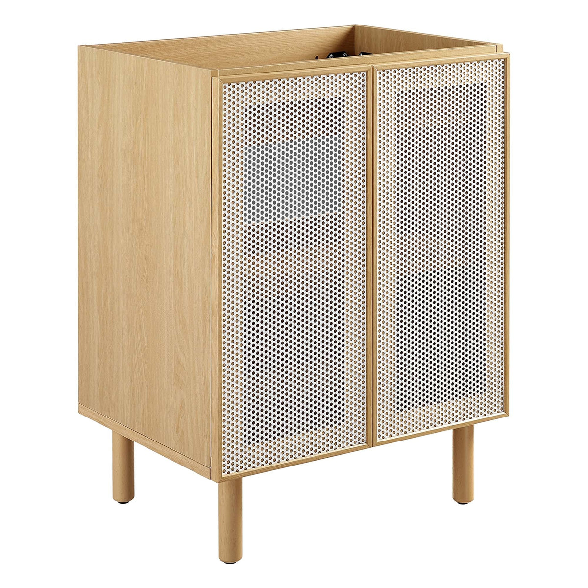 Calla 24" Perforated Metal Bathroom Vanity Cabinet, photo 14 of 28