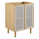 Calla 24" Perforated Metal Bathroom Vanity Cabinet by HouseOfZazla