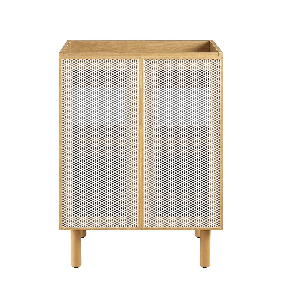 Calla 24" Perforated Metal Bathroom Vanity Cabinet, photo 9 of 28