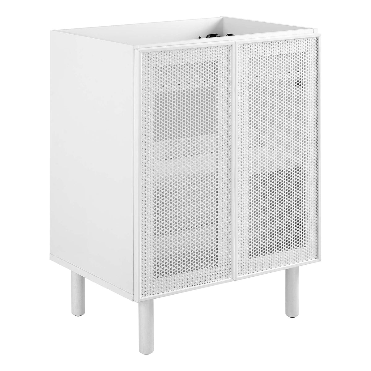 Calla 24" Perforated Metal Bathroom Vanity Cabinet