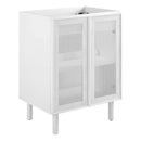 Calla 24" Perforated Metal Bathroom Vanity Cabinet by HouseOfZazla