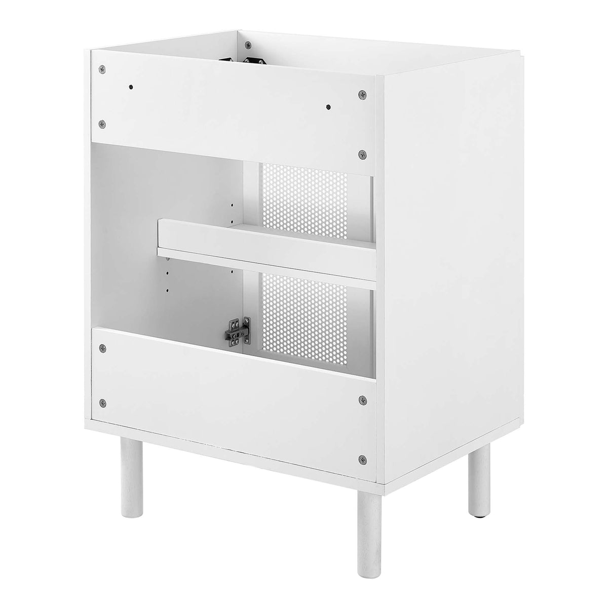 Calla 24" Perforated Metal Bathroom Vanity Cabinet, photo 5 of 28