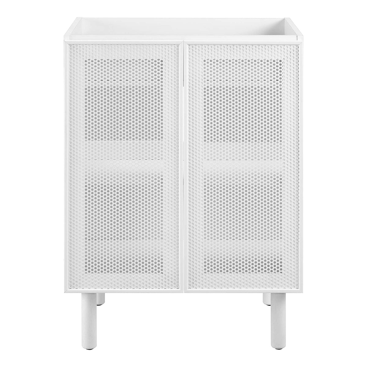 Calla 24" Perforated Metal Bathroom Vanity Cabinet, photo 6 of 28