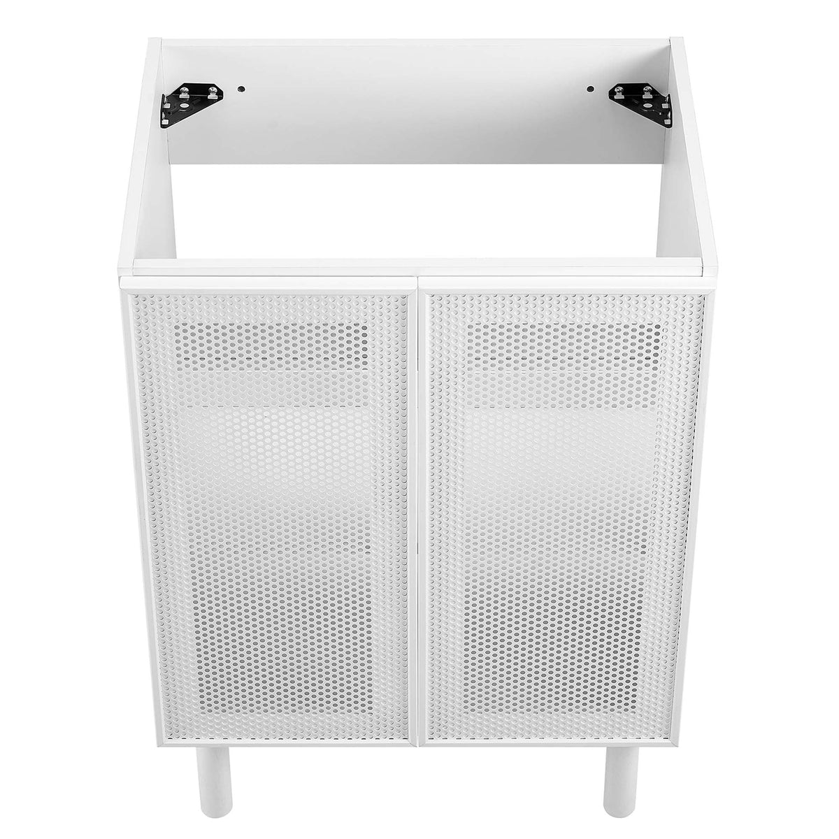 Calla 24" Perforated Metal Bathroom Vanity Cabinet, photo 7 of 28