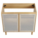 Calla 36" Perforated Metal Bathroom Vanity Cabinet by Modway by HouseOfZazla
