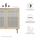 Calla 36" Perforated Metal Bathroom Vanity Cabinet by Modway by HouseOfZazla