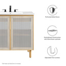 Calla 24" Perforated Metal Bathroom Vanity Cabinet