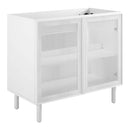 Calla 24" Perforated Metal Bathroom Vanity Cabinet