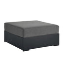 Tahoe Outdoor Patio Powder-Coated Aluminum Ottoman by Modway by HouseOfZazla