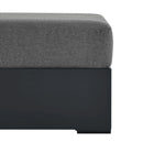 Tahoe Outdoor Patio Powder-Coated Aluminum Ottoman by Modway by HouseOfZazla