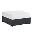Tahoe Outdoor Patio Powder-Coated Aluminum Ottoman by Modway by HouseOfZazla