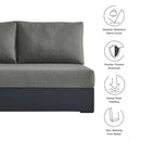 Tahoe Outdoor Patio Powder-Coated Aluminum Modular Left-Facing Loveseat by HouseOfZazla