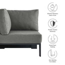 Tahoe Outdoor Patio Powder-Coated Aluminum Modular Corner Chair by Modway by HouseOfZazla