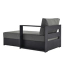 Tahoe Outdoor Patio Powder-Coated Aluminum Right-Facing Chaise Lounge by HouseOfZazla