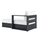Tahoe Outdoor Patio Powder-Coated Aluminum Right-Facing Chaise Lounge by HouseOfZazla