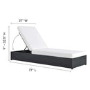 Tahoe Outdoor Patio Powder-Coated Aluminum Chaise Lounge Chair by Modway by HouseOfZazla