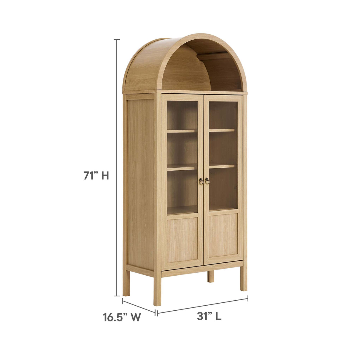 Tessa Tall Arched Storage Display Cabinet by Modway, photo 18 of 21