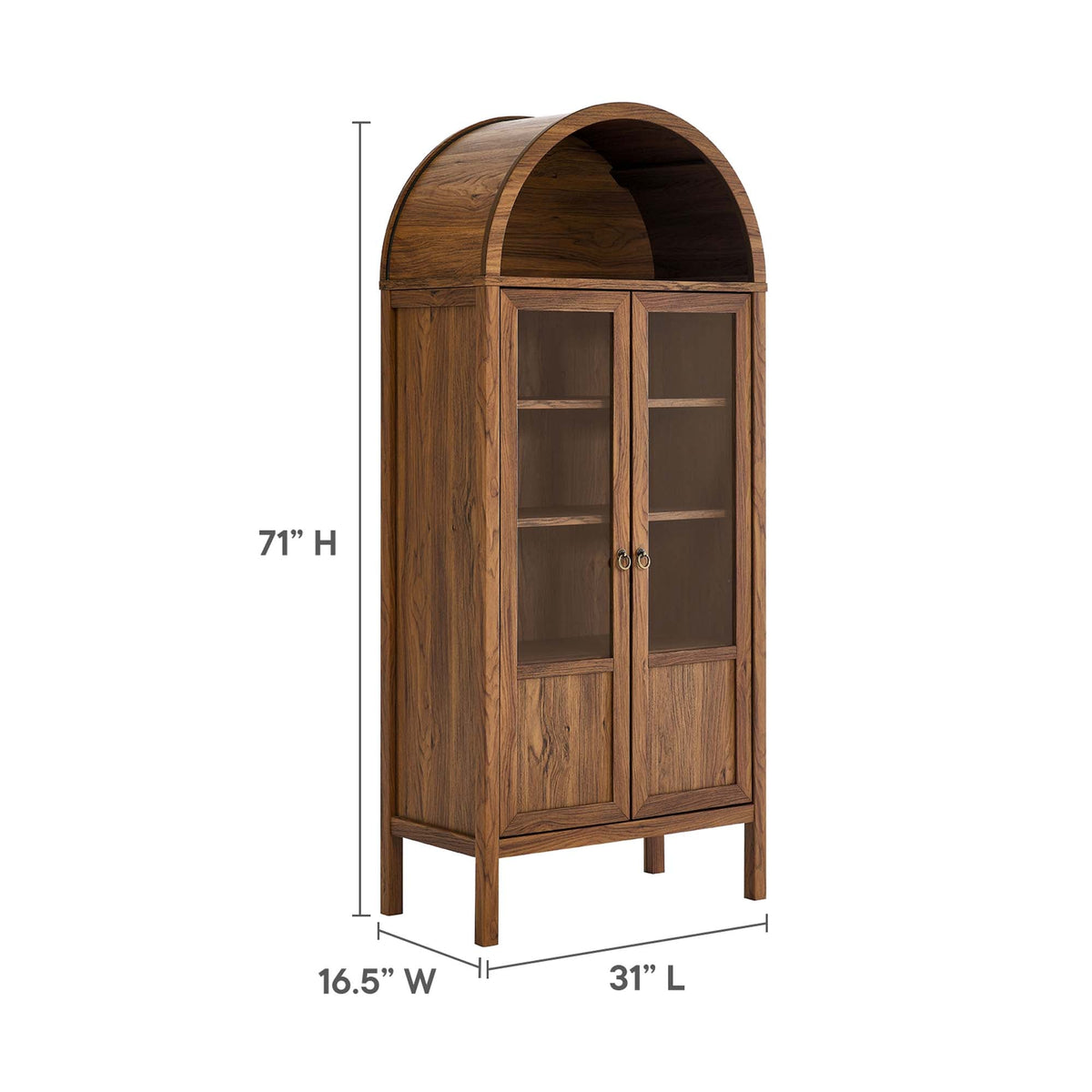 Tessa Tall Arched Storage Display Cabinet by Modway, photo 2 of 21