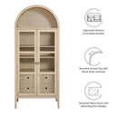 Nolan Tall Arched Storage Display Cabinet by Modway by HouseOfZazla