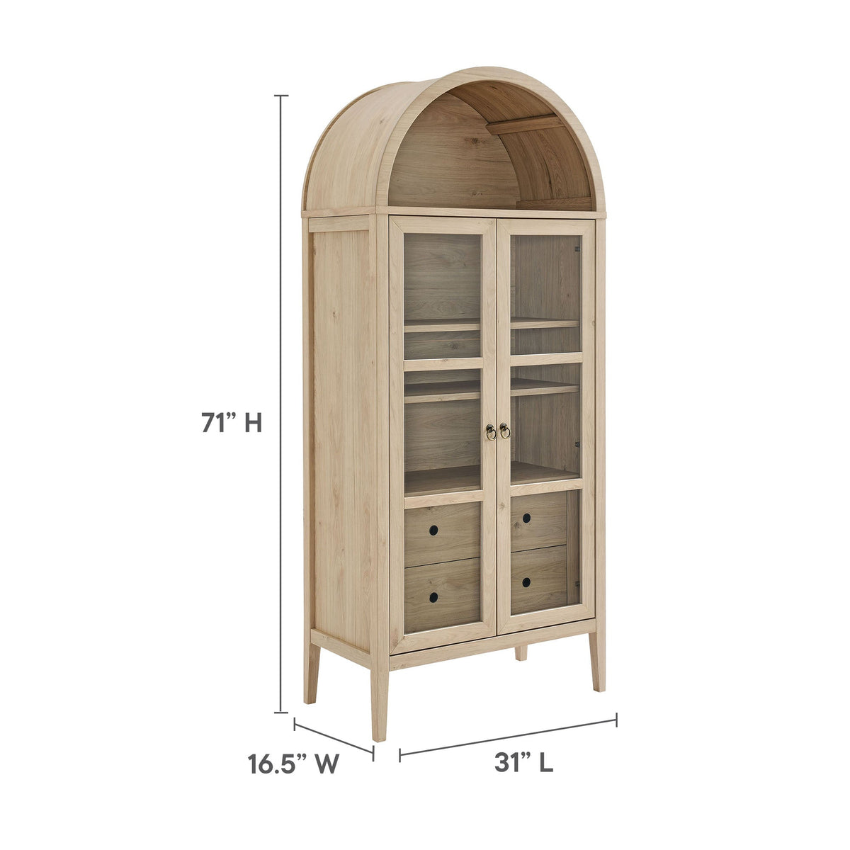 Nolan Tall Arched Storage Display Cabinet by Modway, photo 24 of 28