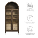 Nolan Tall Arched Storage Display Cabinet by Modway by HouseOfZazla