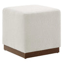 Tilden 17" Square Boucle Upholstered Ottoman by Modway by HouseOfZazla