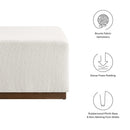 Tilden Large 28" Square Boucle Upholstered Ottoman by Modway by HouseOfZazla