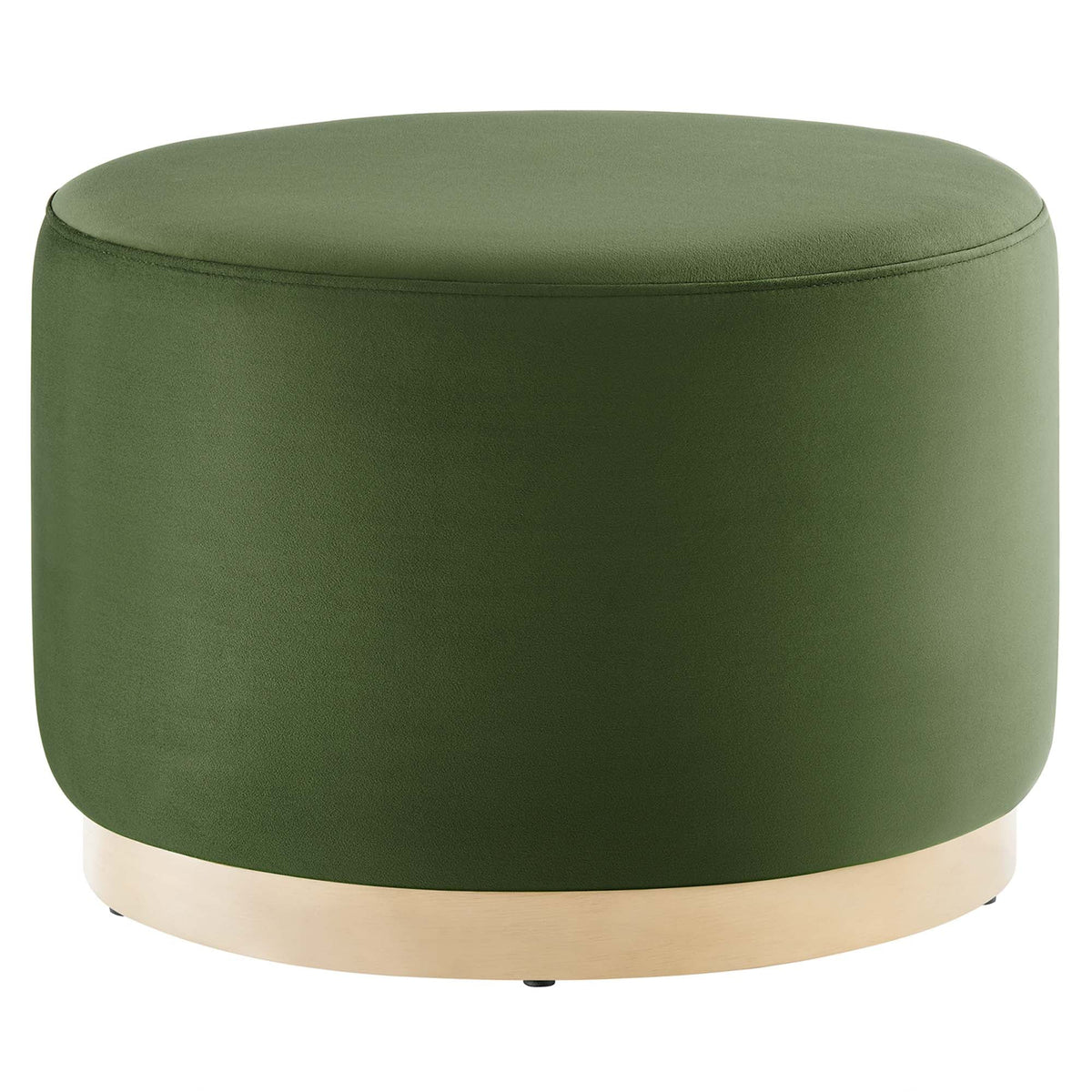 Tilden Large 23" Round Performance Velvet Upholstered Ottoman, photo 33 of 44