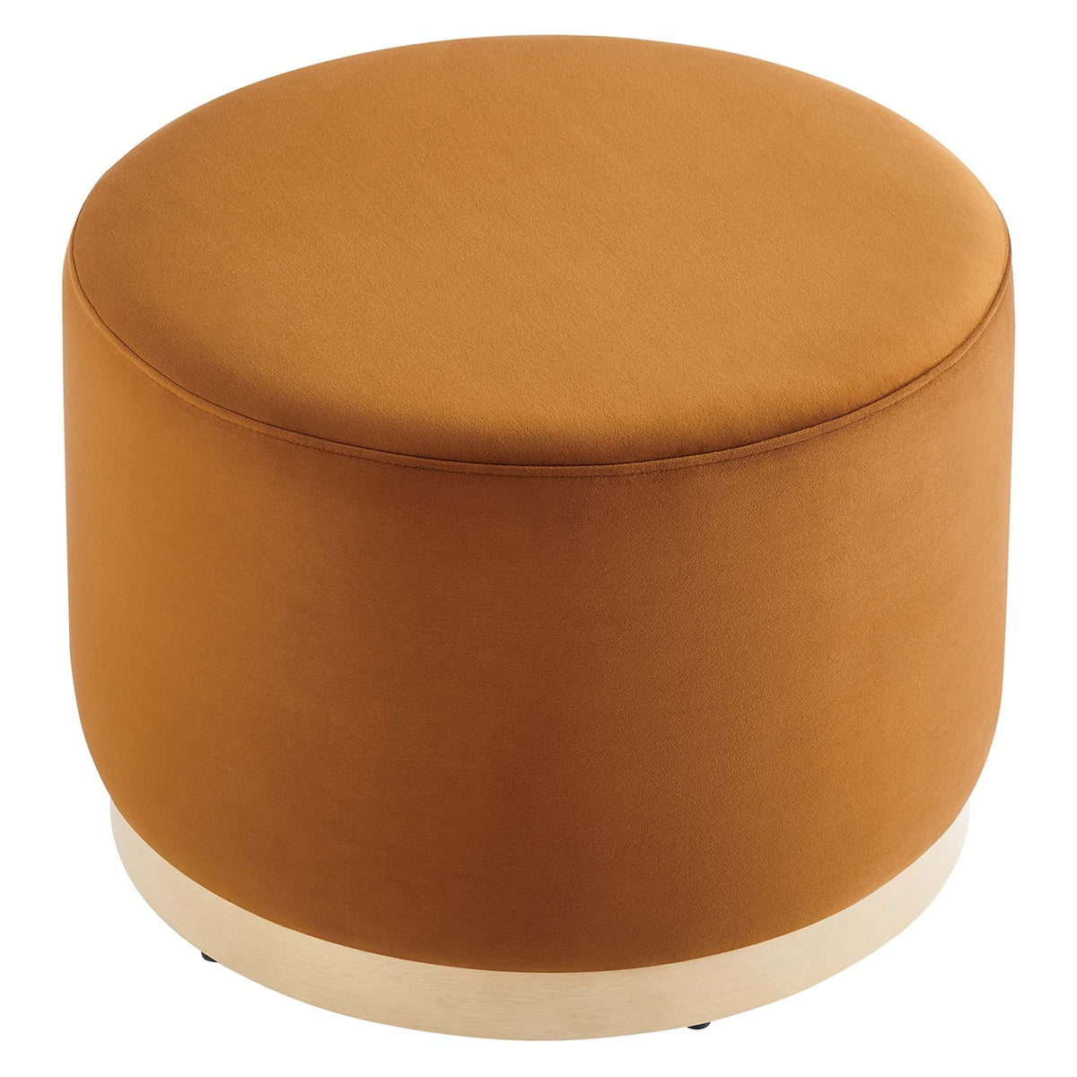 Tilden Large 23" Round Performance Velvet Upholstered Ottoman, photo 20 of 44