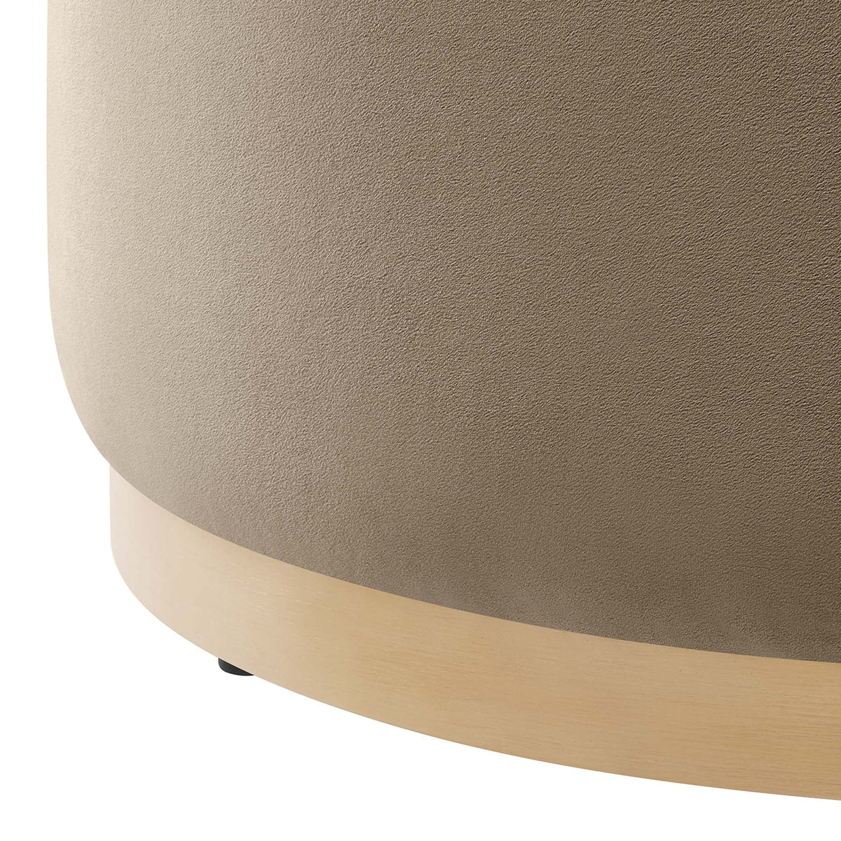 Tilden Large 23" Round Performance Velvet Upholstered Ottoman, photo 40 of 44