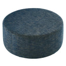 Callum Large 38" Round Woven Heathered Fabric Upholstered Ottoman by HouseOfZazla