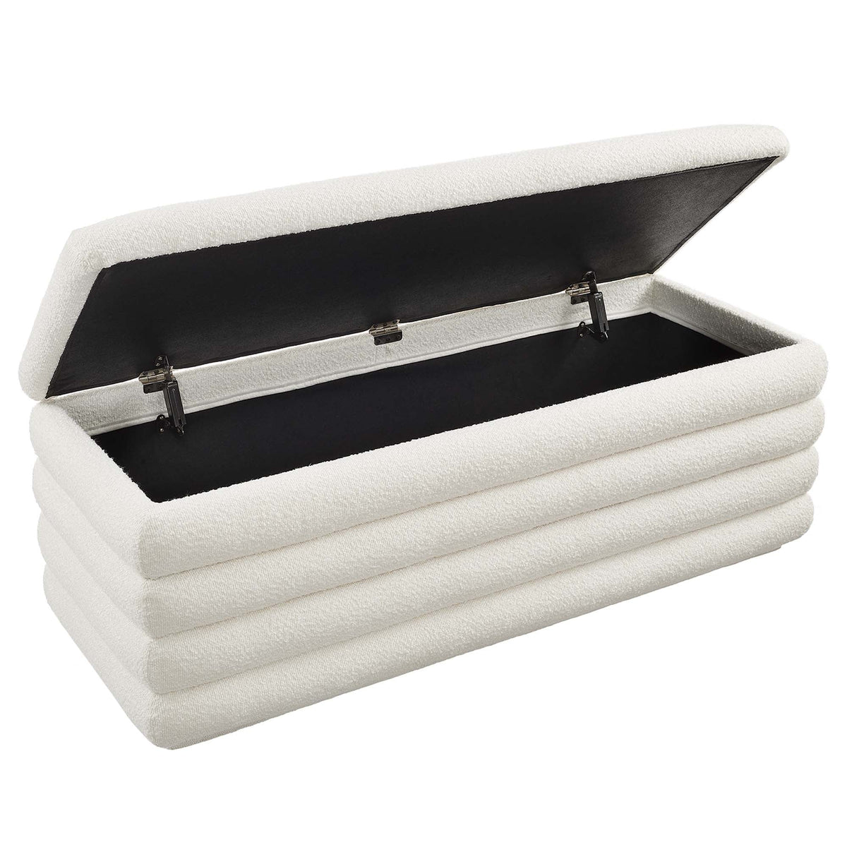 Mezzo Boucle Upholstered Storage Bench by Modway, photo 6 of 7