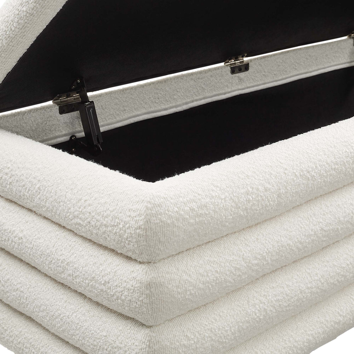Mezzo Boucle Upholstered Storage Bench by Modway, photo 7 of 7
