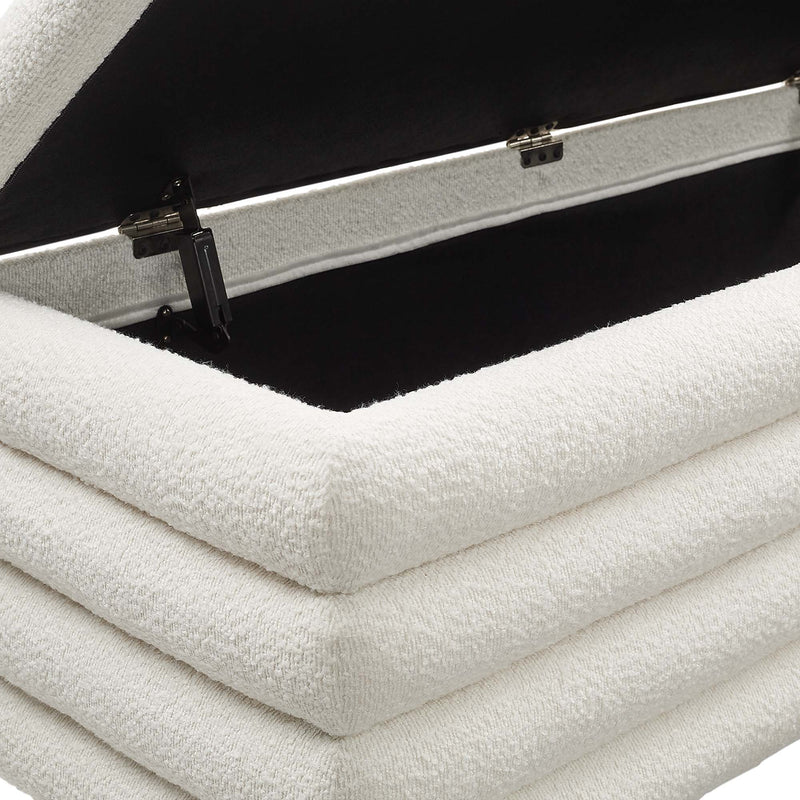 Mezzo Boucle Upholstered Storage Bench by Modway, photo 7 of 7