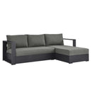 Tahoe 2-Piece Outdoor Aluminum Chaise Sectional Sofa by HouseOfZazla