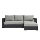 Tahoe 2-Piece Outdoor Aluminum Chaise Sectional Sofa by HouseOfZazla