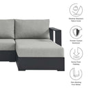 Tahoe 2-Piece Outdoor Aluminum Chaise Sectional Sofa by HouseOfZazla