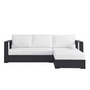 Tahoe 2-Piece Outdoor Aluminum Chaise Sectional Sofa by HouseOfZazla